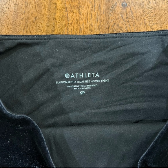 Athleta Elation Ultra High Rise Velvet Tight Legging Size Small Petite - Picture 5 of 10